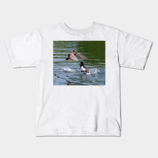 Gadwall V's Tufted Duck Kids T-Shirt